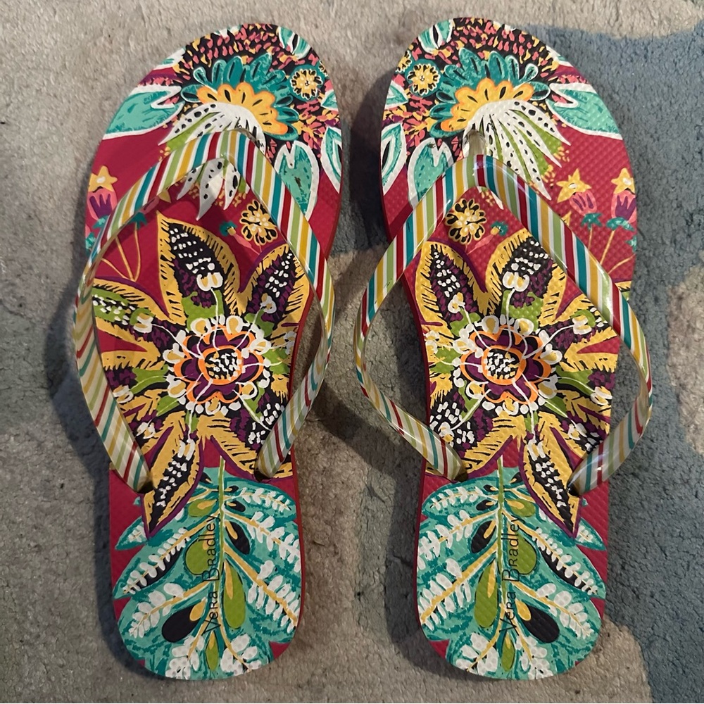 Vera Bradley Rumba Pattern Flip Flops